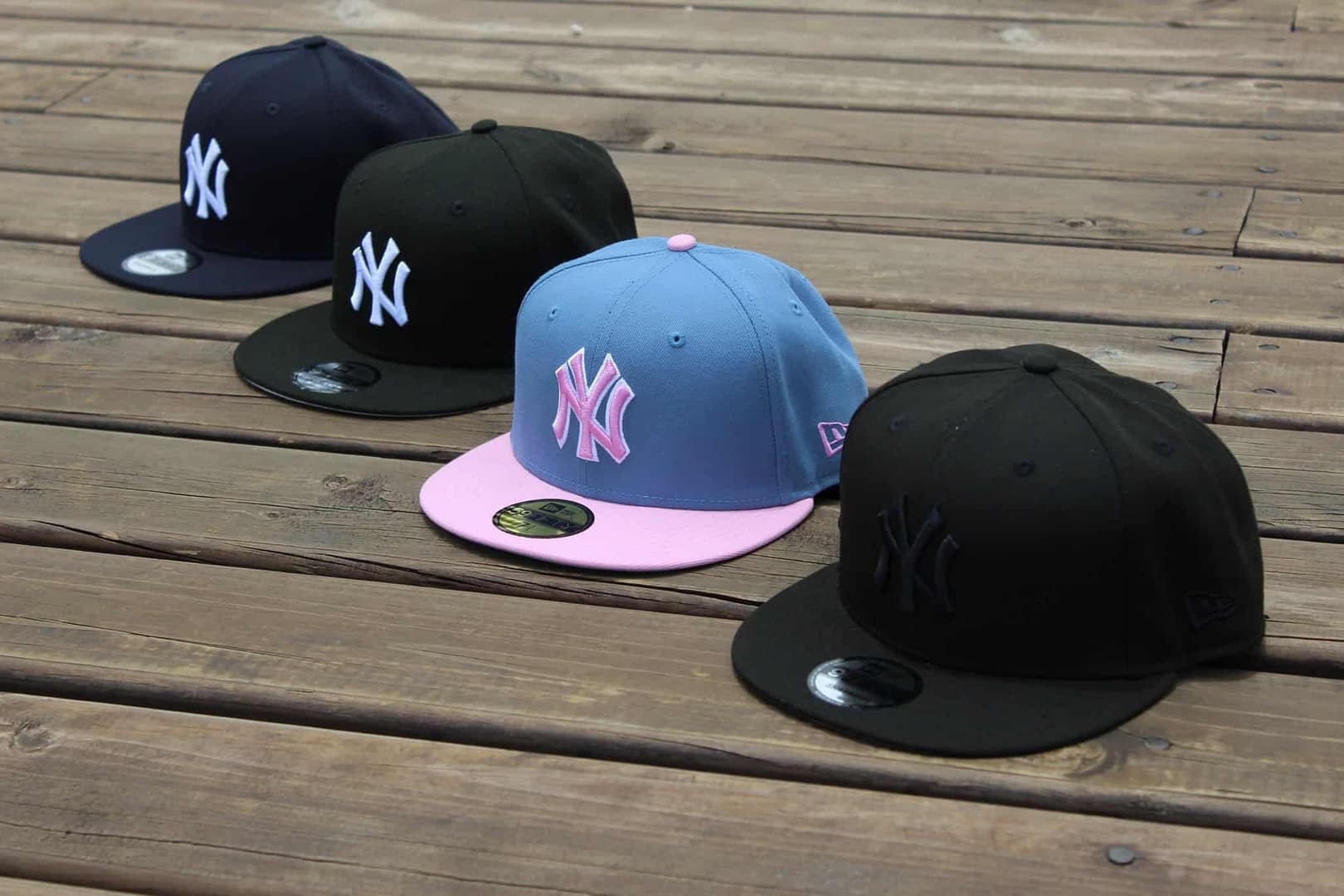 New Era New York Yankees Plana Logo Negro - Imagen 3