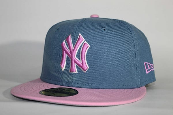 new era azul rosado NY