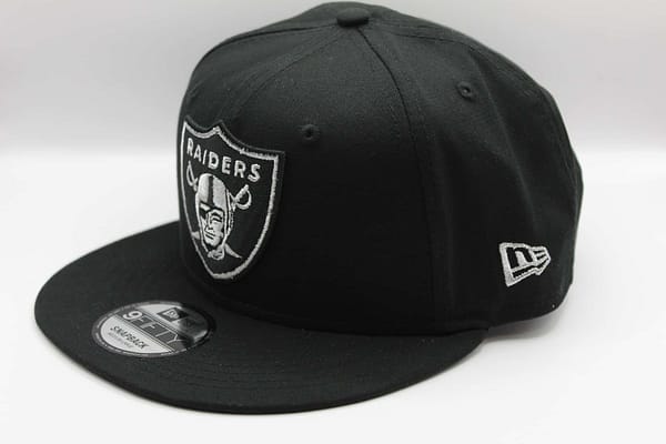 new era raiders plana negra