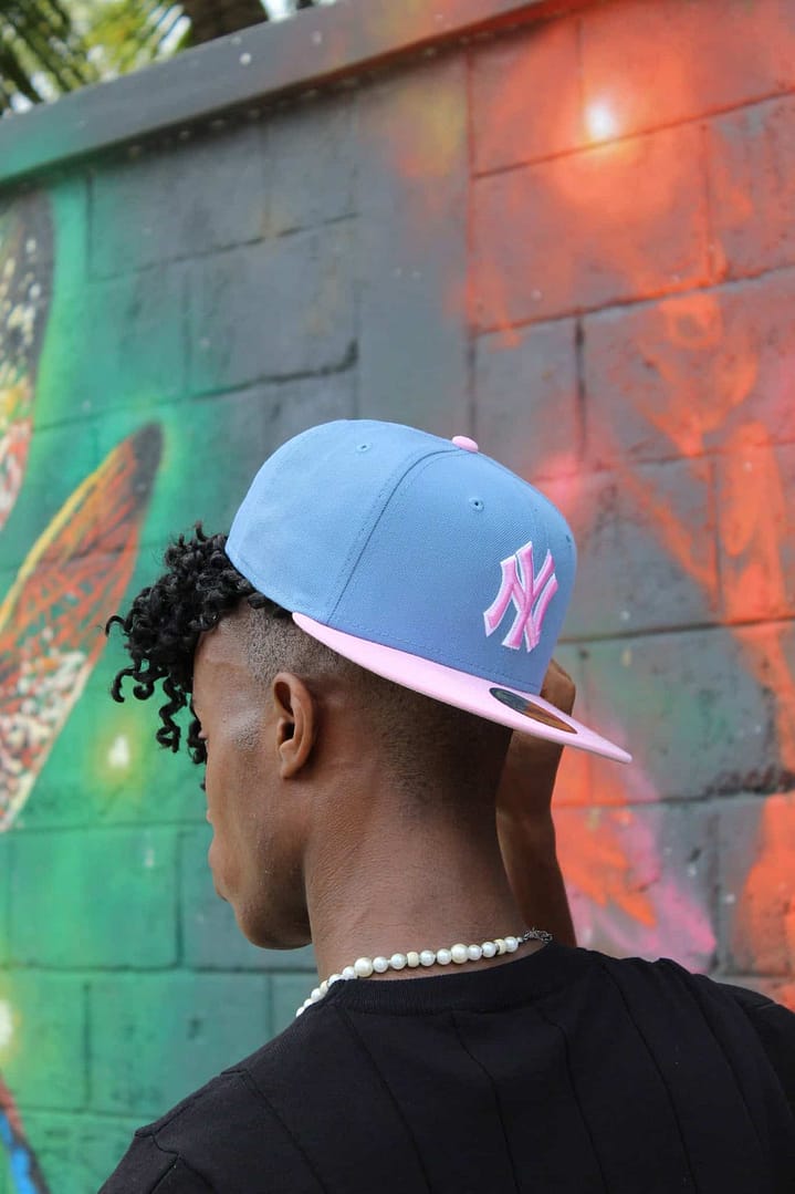 New Era New York Yankees Ajustable Azul/Rosa - Imagen 5