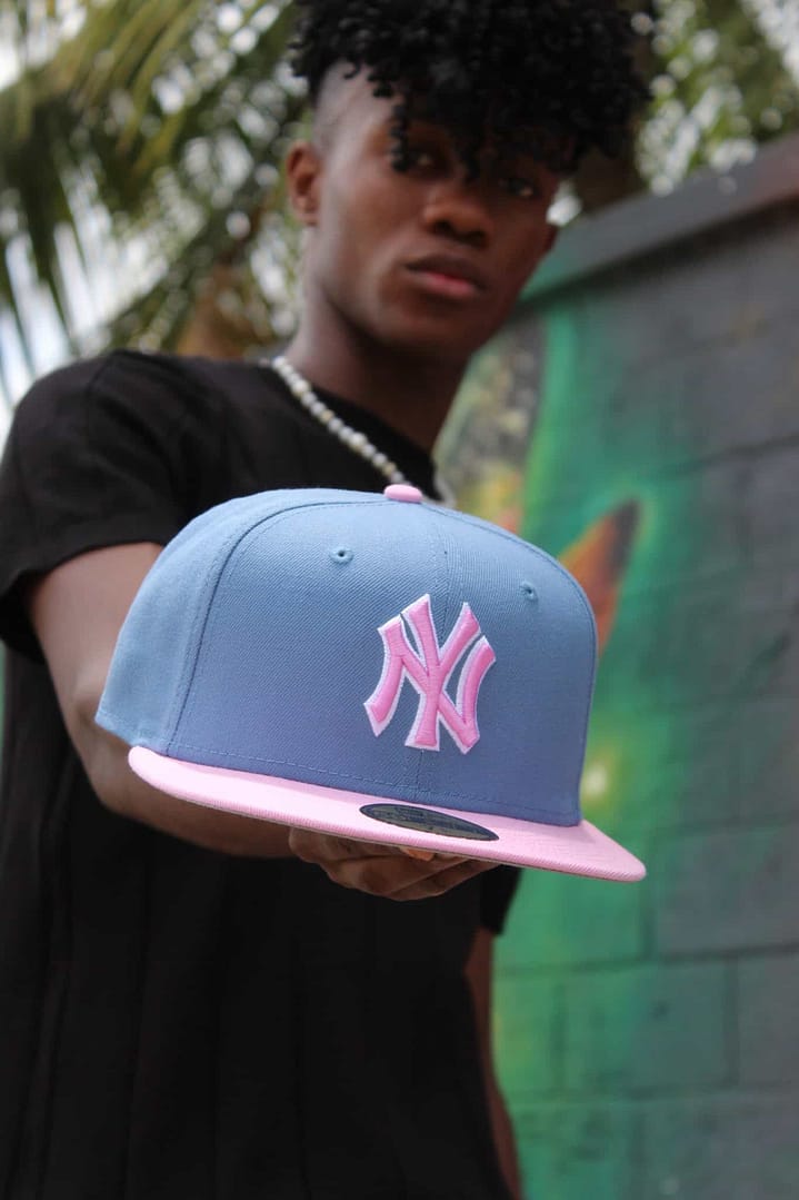 New Era New York Yankees Ajustable Azul/Rosa - Imagen 4